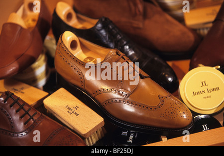 John Lobb Schuhe Schaufenster, London, England Stockfoto