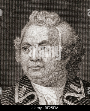 Israel Putnam, 1718 bis 1790. US-amerikanischer Offizier während des amerikanischen Unabhängigkeitskrieges. Stockfoto