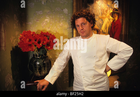 Marco Pierre White, Koch, Porträt, Hyde Park Hotel London, England, Stockfoto