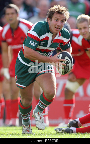 JAMES GRINDAL LEICESTER TIGERS RU WELFORD ROAD LEICESTER ENGLAND 3. Oktober 2009 Stockfoto