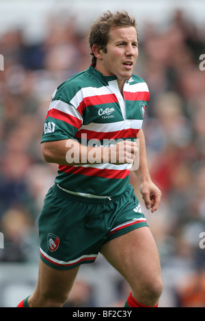 JAMES GRINDAL LEICESTER TIGERS RU WELFORD ROAD LEICESTER ENGLAND 3. Oktober 2009 Stockfoto