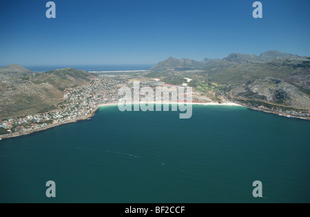 Luftbild der Fishhoek, Kap-Halbinsel, Provinz Westkap, Südafrika Stockfoto