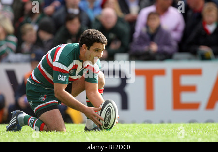 JEREMY STAUNTON LEICESTER TIGERS RU WELFORD ROAD LEICESTER ENGLAND 3. Oktober 2009 Stockfoto