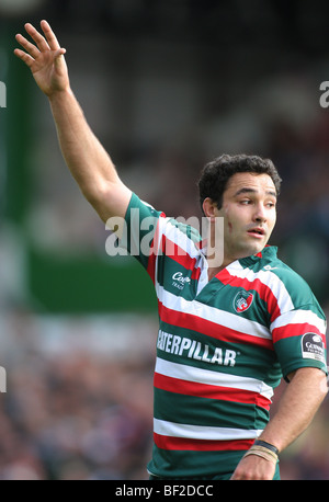 JEREMY STAUNTON LEICESTER TIGERS RU WELFORD ROAD LEICESTER ENGLAND 3. Oktober 2009 Stockfoto