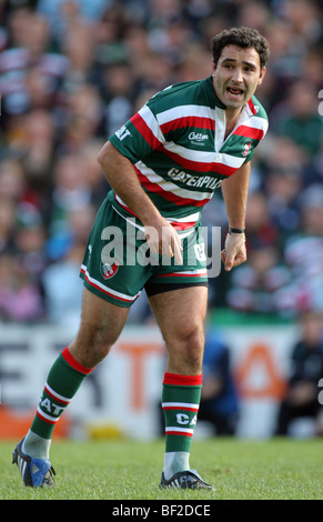 JEREMY STAUNTON LEICESTER TIGERS RU WELFORD ROAD LEICESTER ENGLAND 3. Oktober 2009 Stockfoto