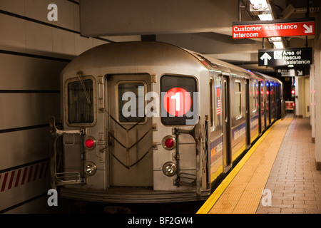 New Yorker U-Bahn Stockfoto