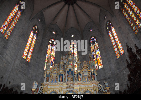 Frankreich, Saint Bernard de Cominges, die Kathedrale von Saint Bertrand De Comminges, das gotische Kirchenschiff Stockfoto