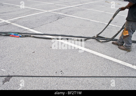 Clyde Beatty Cole Brüder Bros Circus größte Show unter Reisen Leinwand Amerika USA Stockfoto