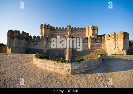 Spanien, Provinz Segovia, Castillo de Coca (Coca-Burg) Stockfoto