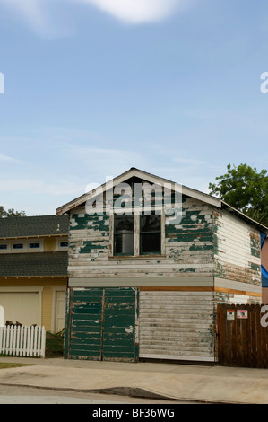 Vor und nach Fotos von eine Hauptverbesserung in Orange, CA Projekt Stockfoto