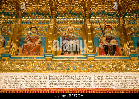 Halle der Könige, Details des Frieses, Alcazar, Segovia, Spanien Stockfoto