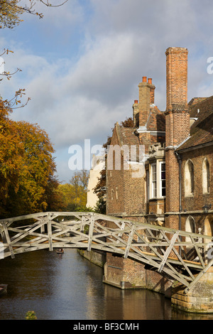 Mathematische Brücke in Cambridge in England Stockfoto