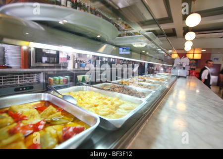 Spanien, Katalonien, Katalanisch, Costa Brava, Blanes, Tapas-Bar-restaurant Stockfoto