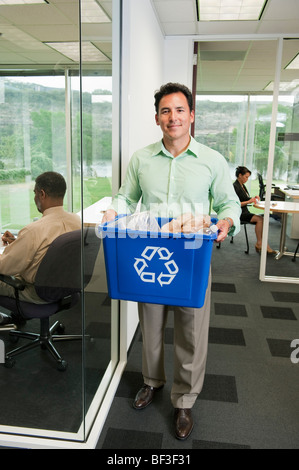 Recycling im Büro Stockfoto
