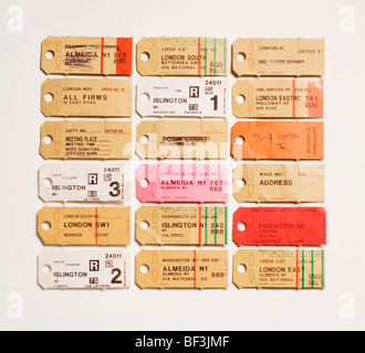 Post Tasche tickets Stockfoto