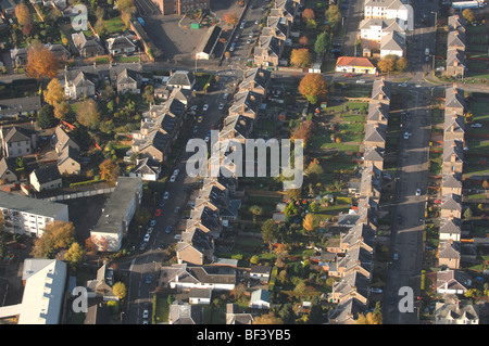 Luftaufnahme der Wohnungsbau. Stockfoto