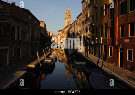 Dorsoduro Sestieri Venedigs, in frühen Morgenstunden Stockfoto