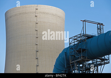 Neue Kohle-Kraftwerk im Bau, Deutschland. Stockfoto