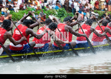 Nehru Trophäe-Regatta während Onam feiern in Alleppey, Kerala, Indien Stockfoto