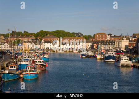 Weymouth Hafen-Dorset-England Stockfoto