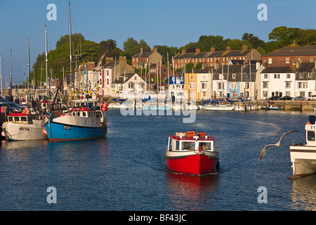 Weymouth Hafen-Dorset-England Stockfoto