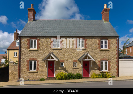 Häuser in Verkehrssysteme Dorchester-Dorset-England Stockfoto