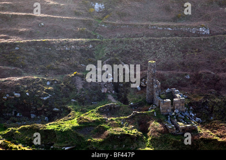 Kenidjack Tal; ehemaligen Zinnmine; Cornwall Stockfoto