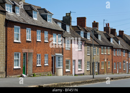 Terrassenförmig angelegten Gehäuse Bridport Dorset-England Stockfoto