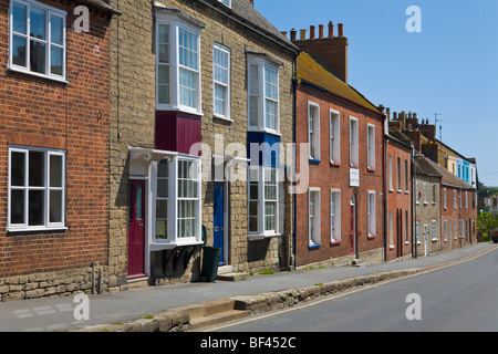 Terrassenförmig angelegten Gehäuse Bridport Dorset-England Stockfoto