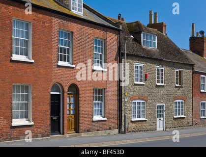 Terrassenförmig angelegten Gehäuse Bridport Dorset-England Stockfoto