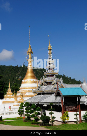 Wat Jong Kham, Mae Hong Son, Nord-Thailand Stockfoto