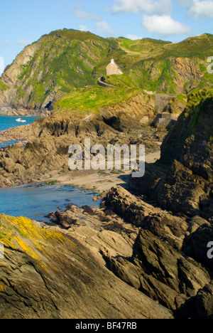 St. Nikolaus Kapelle auf Lantern Hill In Ilfracombe, Nord Deon, UK Stockfoto