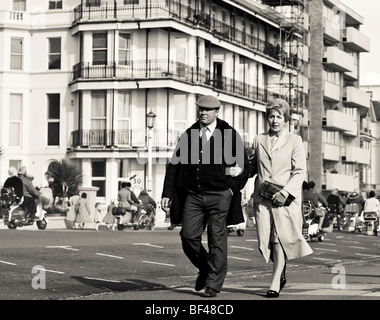 Teil des Making of des Spielfilms "Brighton Rock" vor Ort in Eastbourne 2009 Stockfoto
