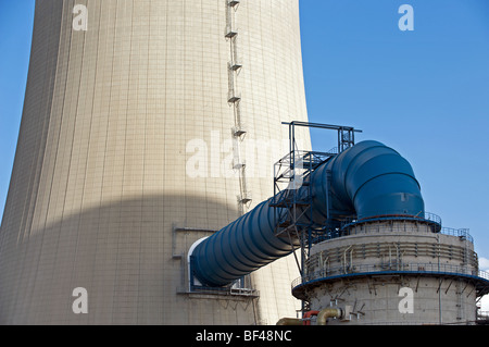 Neue Kohle-Kraftwerk im Bau, Deutschland. Stockfoto