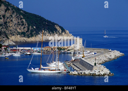 Hafen von Marciana Marina, Insel Elba, Toskana, Italien Stockfoto