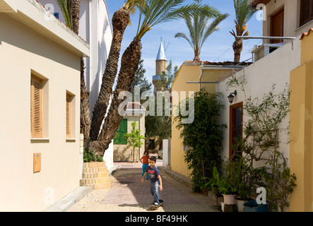 Restaurierten Viertel der alten Stadt, Moschee, Nikosia, Zypern, Griechenland, Europa Stockfoto