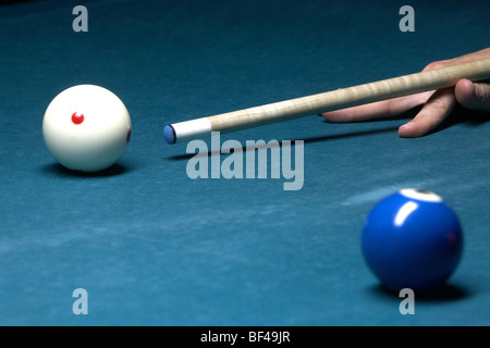 Pool-Billard-Spiel Stockfoto
