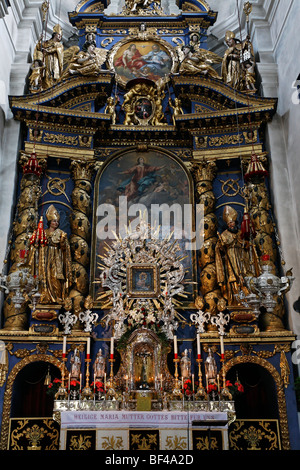 Wallfahrtskirche und Basilika Maria Plain, barocken Hochaltar, Salzburg, Österreich, Europa Stockfoto