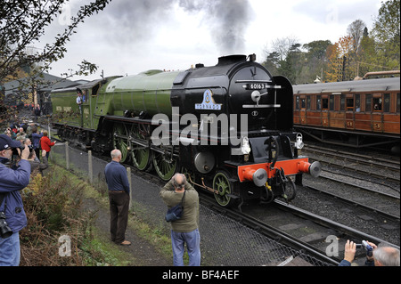 Neu gebaute Dampflokomotive, Tornado, an Bridgnorth Station auf der Severn Valley Railway 2009 Stockfoto