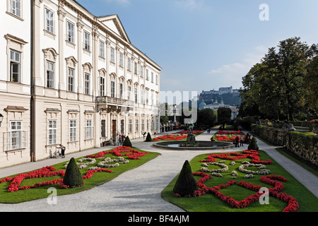 Schloss Mirabell Palace und Mirabellgarten, Salzburg, Austria, Europe Stockfoto