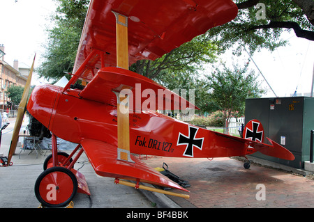 Deutsche Fokker Dr 1 WWI Kämpfer Dreidecker Stockfoto