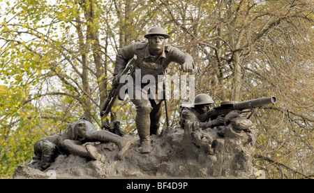 Kriegerdenkmal im Kelvingrove Glasgow. Stockfoto