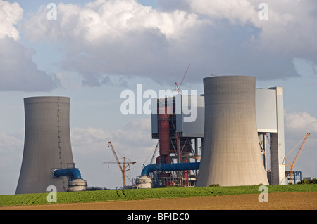 Neue Kohle-Kraftwerk im Bau, Deutschland. Stockfoto