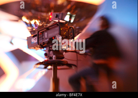 TV-Kamera in einem TV-studio Stockfoto