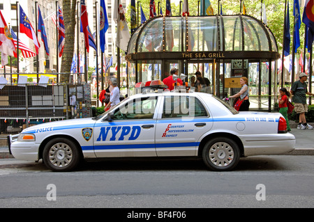 New York City Polizei-Auto Stockfoto