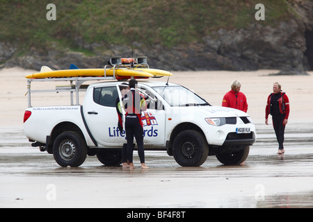Fahrzeug der Rettungsschwimmer am Strand Stockfoto