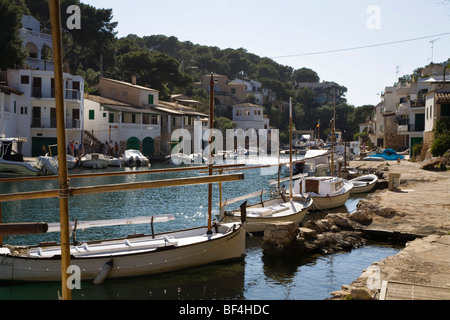 Hafen von Cala Figuera, Angelboote/Fischerboote, Mallorca, Mallorca, Balearen, Mittelmeer, Spanien, Europa Stockfoto