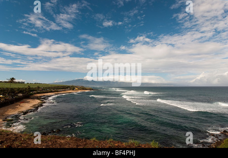 Hookipa Beach, Welt berühmten Windsurfen und Surfziel Stockfoto