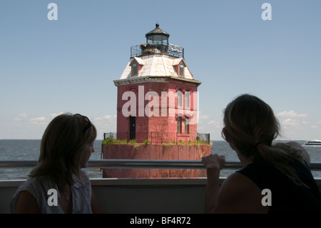 Chesapeake Bay Maryland in der Nähe von Annapolis, Baltimore Leuchtturm Stockfoto