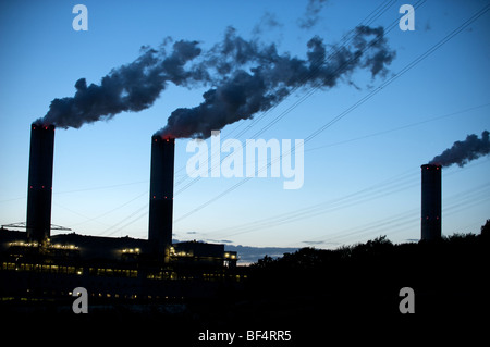 Frimmersdorf Kohlekraftwerk, Deutschland. Stockfoto